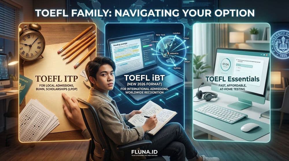 TOEFL ITP vs iBT vs Essentials 2026: Jangan Sampai Salah Pilih Tes!